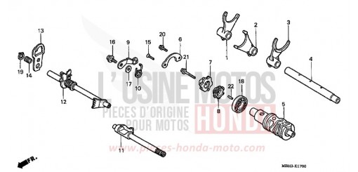 BARILLET DE SELECTION VT1100C3W de 1998